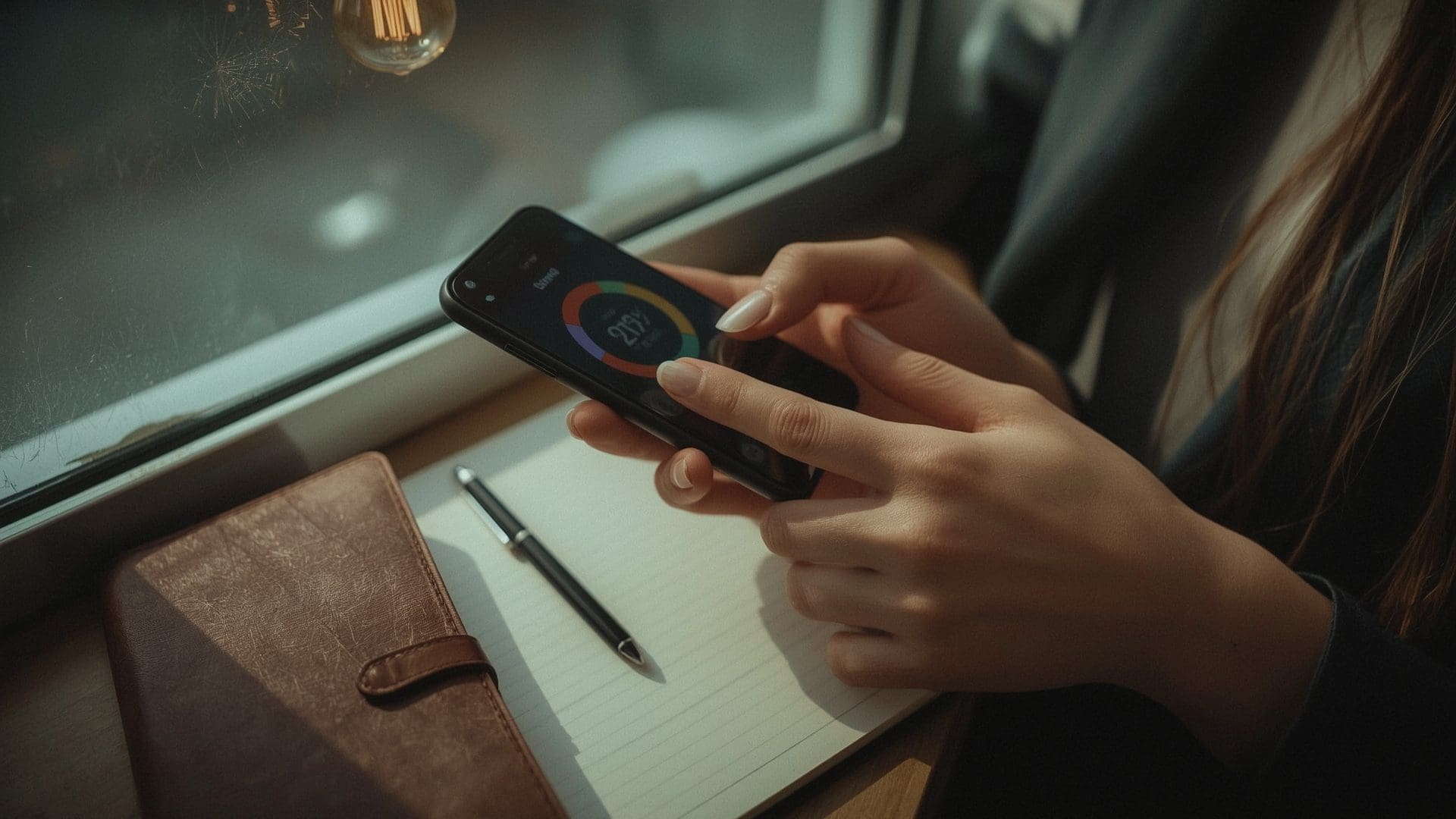 Hands holding smartphone showing authenticator app code for business MFA method