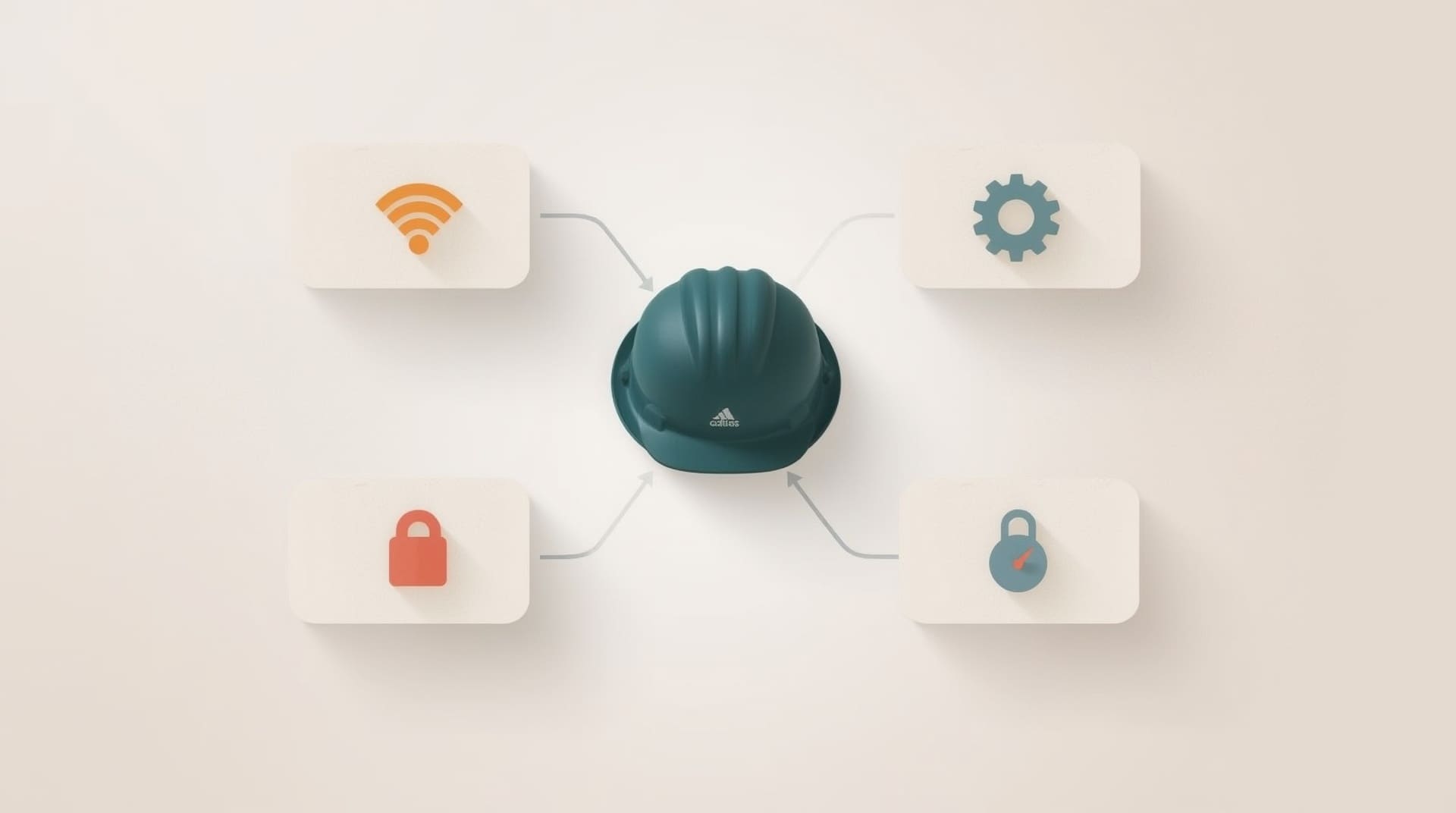 Infographic showing five major IT challenges faced by construction companies on job sites